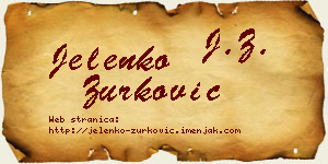 Jelenko Zurković vizit kartica